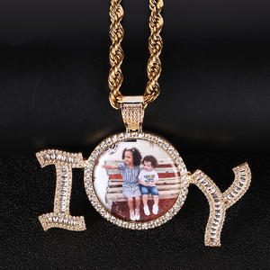 Europe And The United States Newest Hip Hop Photo Letter Pendant I Love You Creative DIY Love Photo Frame Beautiful Jewelry