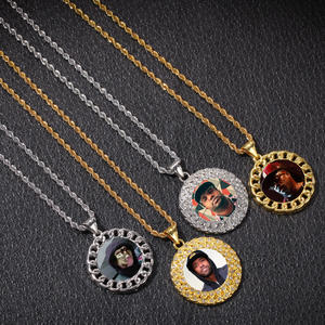Personalized European And American Ins New Custom Photo Hip Hop Pendant  Men's Necklace Accessories For Gifts