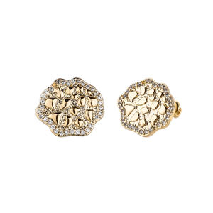 New Flower Shape Zirconia Stud Earrings Women Luxury Sparkle Bling Earring Micro Pave Cubic Zircon Fashion Jewelry Earrings Gift