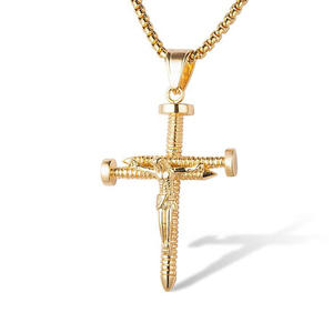 New Iced out Rhinestone Cross Pendants Hip hop Jewelry stainless steel Gold Plated Pendant Necklaces Bling Cross Charms jewelry